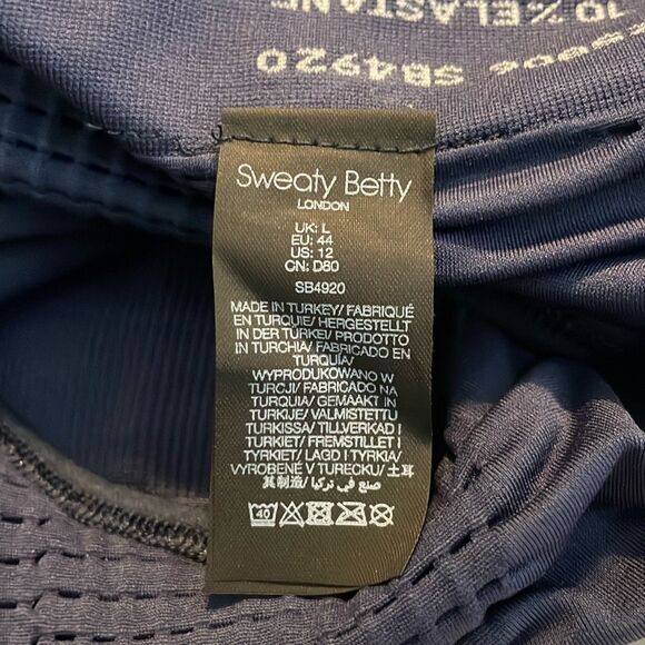 Sweaty Betty Stamina Sports Bra Navy Blue L - Picture 10 of 15